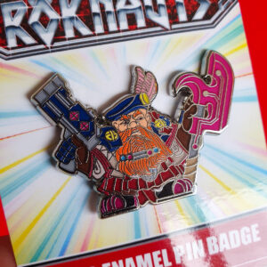Rökthane Toothcutter Schiltron in Highland gard, rendered as a fabulous hard enamel badge.